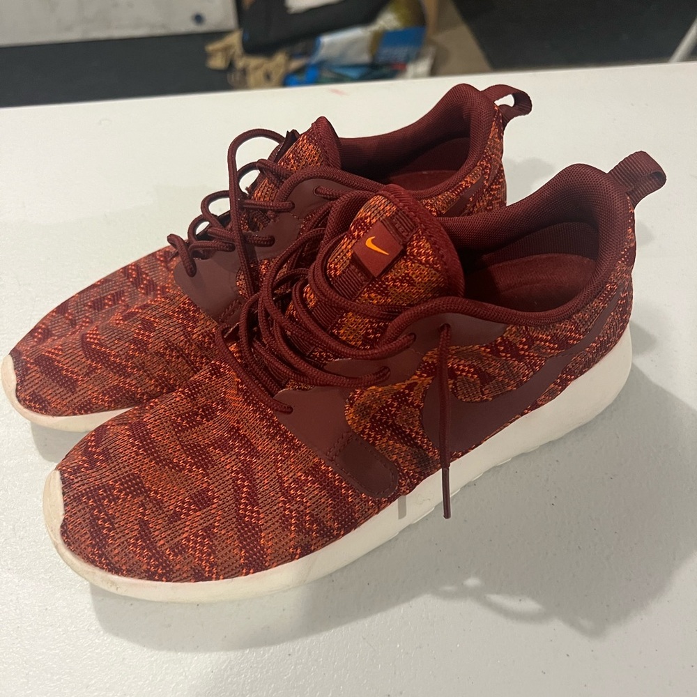 Nike Women's Sneakers in Red and Orange